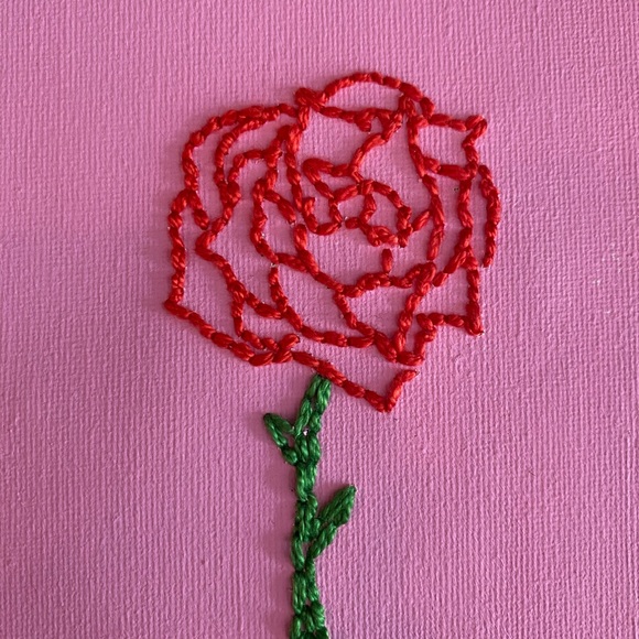 Embroidery Rose Canvas - Picture 4 of 4
